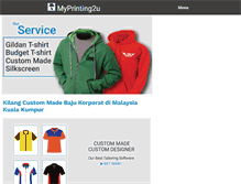 Tablet Screenshot of myprinting2u.com